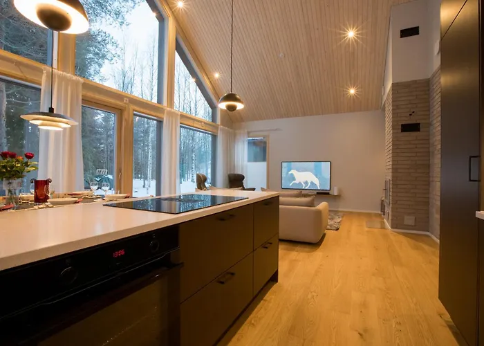 Vila Nordic Luxury In Ounasvaara With Sauna